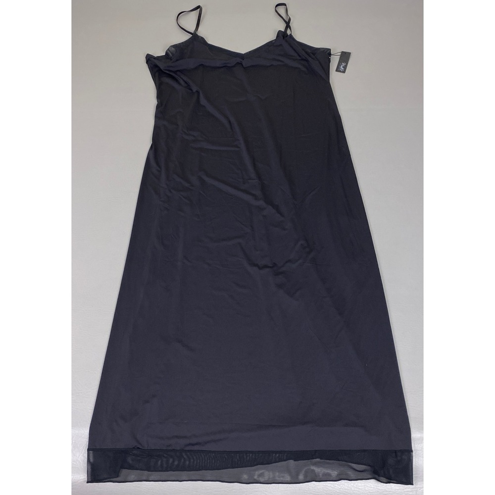 Montelle Intimates Maxi Slip Size XXL Black Noir Adjustable Straps New NWT
